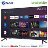 아남 AMG-7500BS 189cm(75인치) 구글 안드로이드 TV 스탠드형 TV 사운드바패키지 &amp;gt; 영상가전