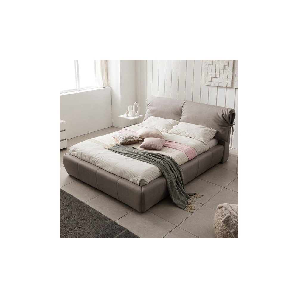 아씨방가구 호텔식 가죽 침대 슈퍼싱글/퀸 (매트리스포함)