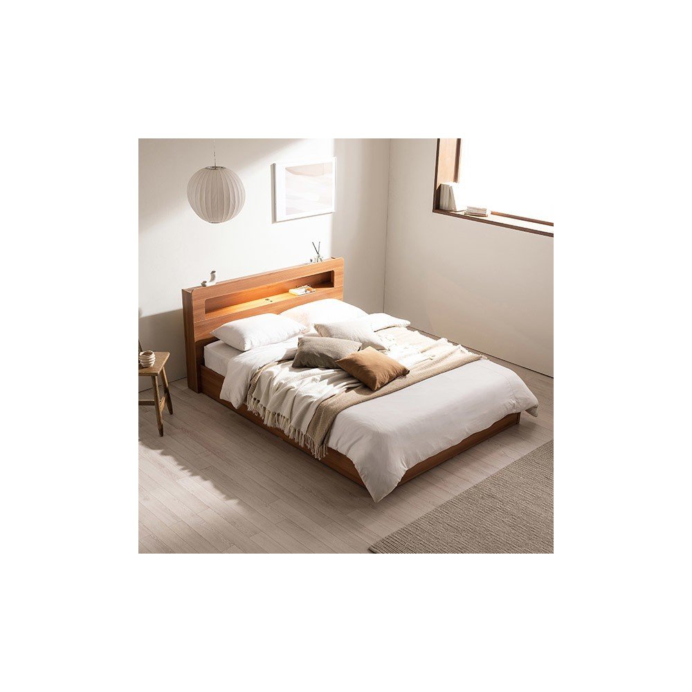 삼익가구 봄맞이특가엔느 LED 평상형 침대(파워 본넬스프링 매트리스