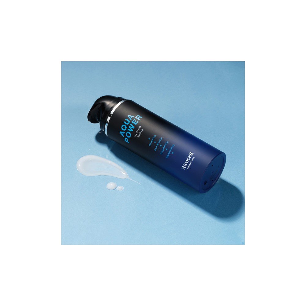 미백+주름 퍼펙트 맨 아쿠아파워 올인원 에센스 150ml 2개/수분 보습 스킨 로션 기능성 5in1