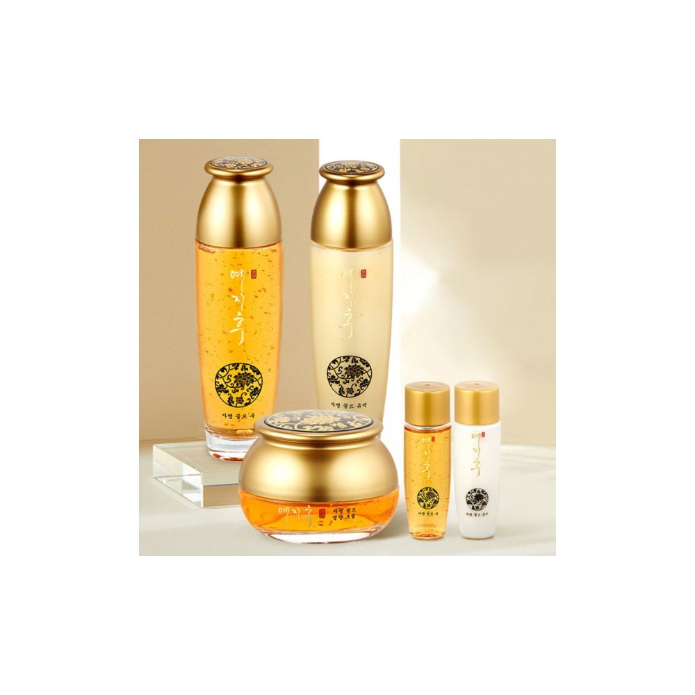 예지후 자명 한방 골드 3종세트 스킨 로션 영양크림 주름개선 기초화장품세트 선물세트 마스크팩 추가증정