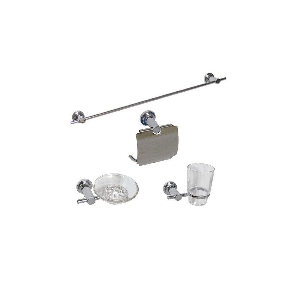 욕실용품세트 수건걸이/비누받침/휴지걸이/컵 4종세트