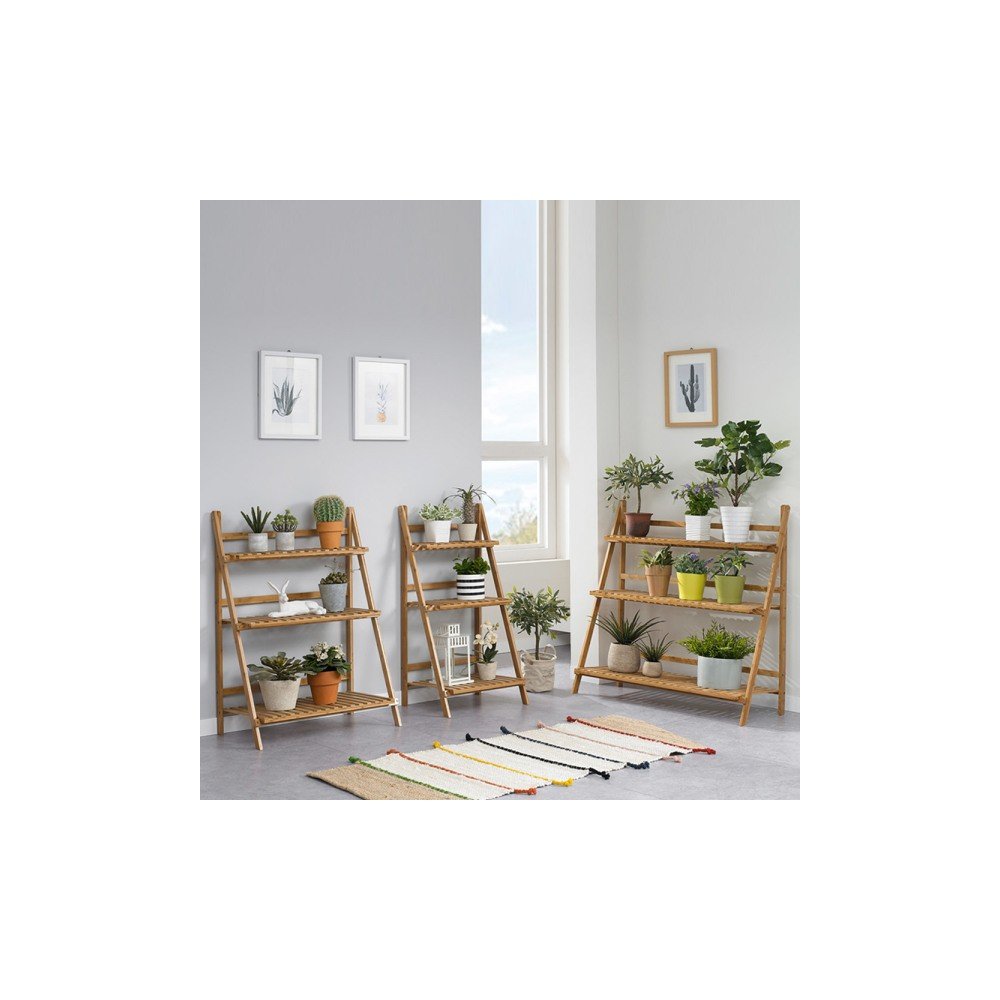 원목 화분 다용도 받침대 700 거실 베란다 진열대 선반 정리대 다이 거치대 다육이 화분대 3단 선반대