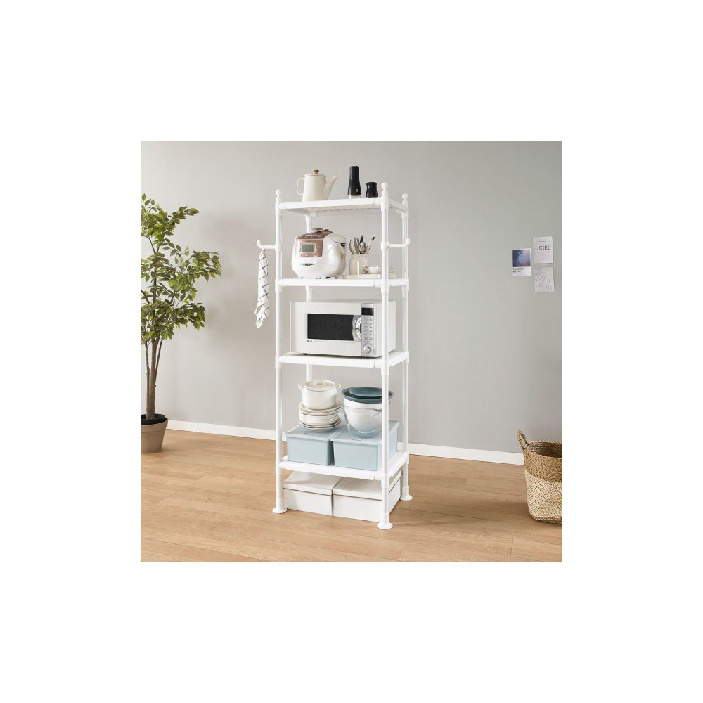 왕자 60 타공 선반 4단 행거 2024년 신제품 깔끔한 디자인 넉넉한 수납 튼튼한 품질